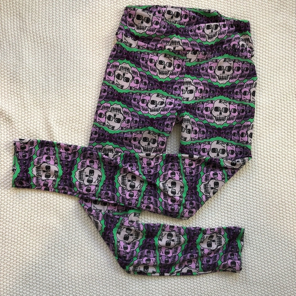 Lularoe skull Halloween leggings OS 💀